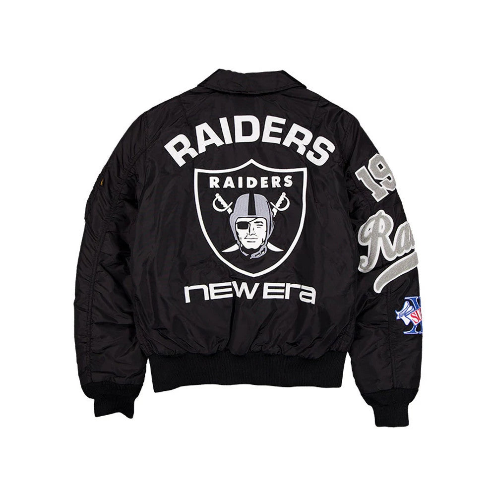 Las Vegas Raiders NFL X Alpha Black Jacket