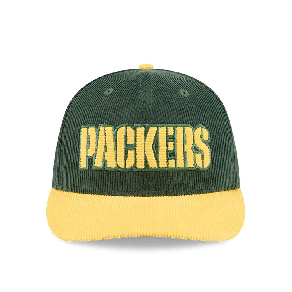 Packers NFL 2 Tone Cord Dark Green & Yellow 9FIFTY Snapback Adjustable Cap