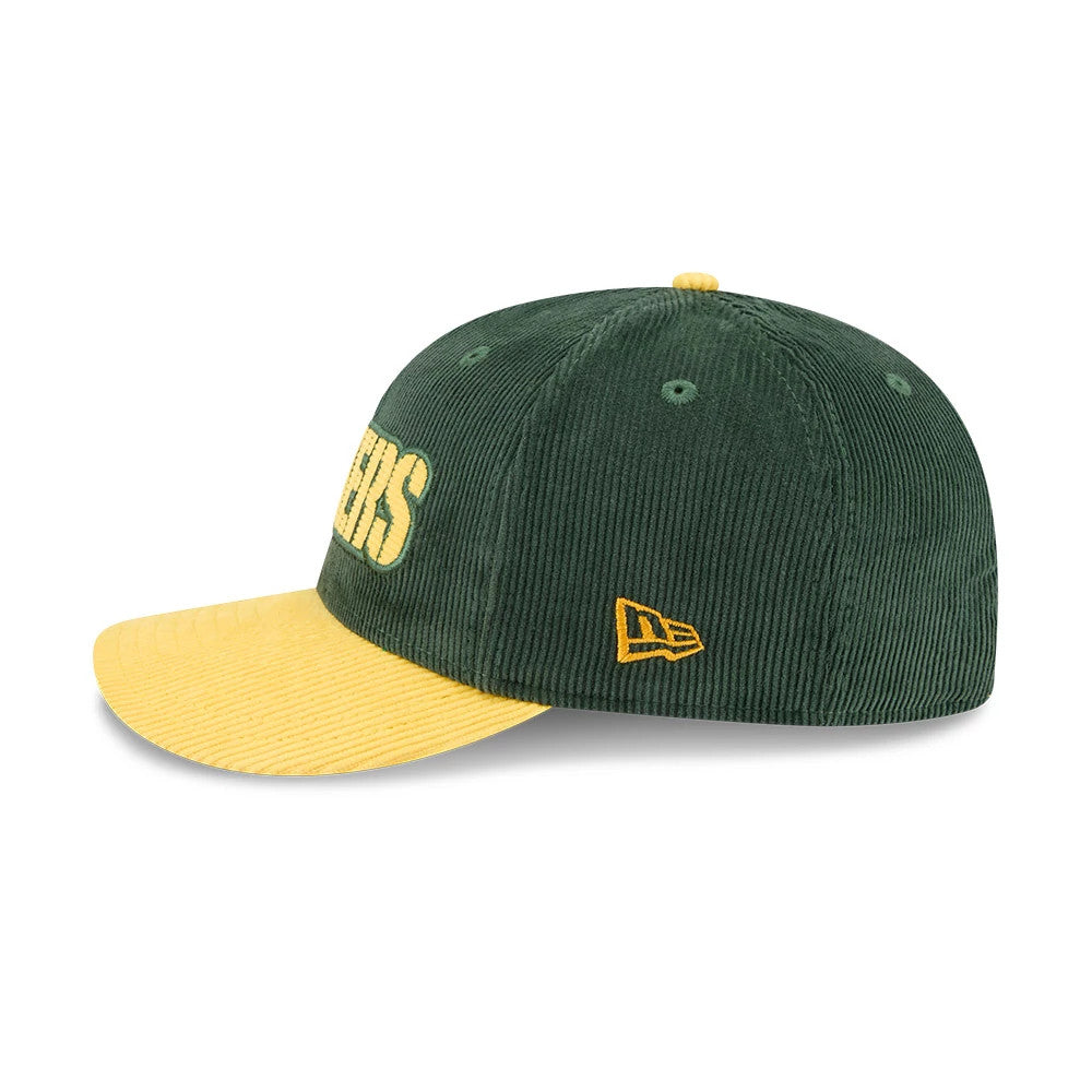 Packers NFL 2 Tone Cord Dark Green & Yellow 9FIFTY Snapback Adjustable Cap