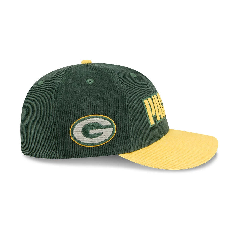 Packers NFL 2 Tone Cord Dark Green & Yellow 9FIFTY Snapback Adjustable Cap
