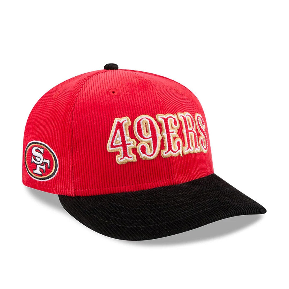 San Francisco 49ers NFL 2 Tone Cord Red & Black 9FIFTY Snapback Adjustable Cap