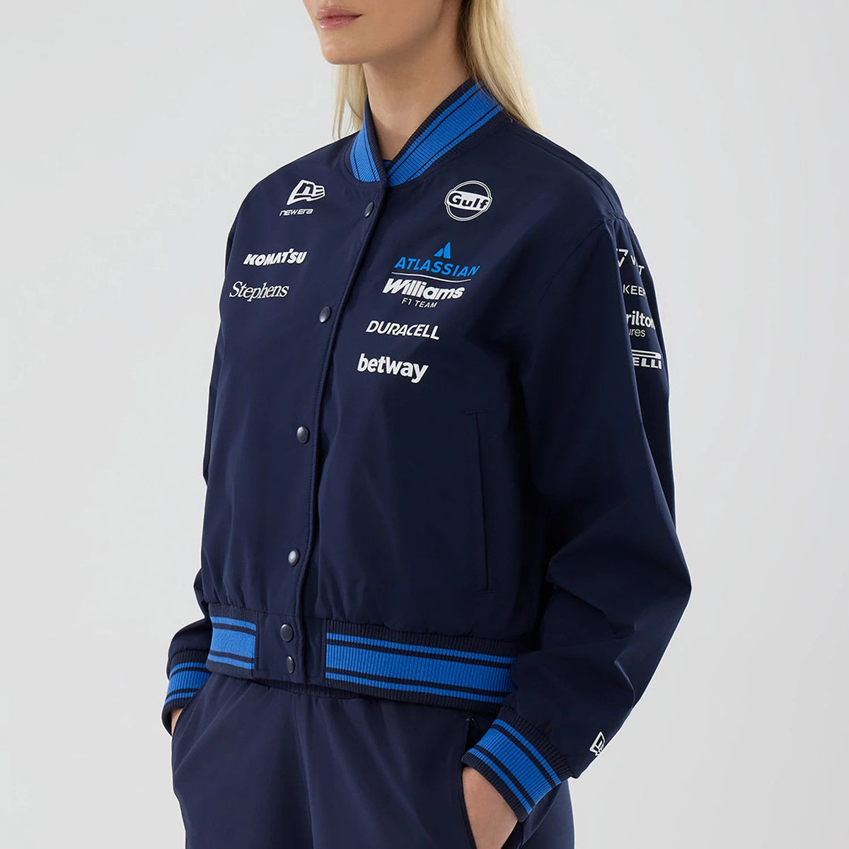 Women's Williams Navy Varsity Jacket