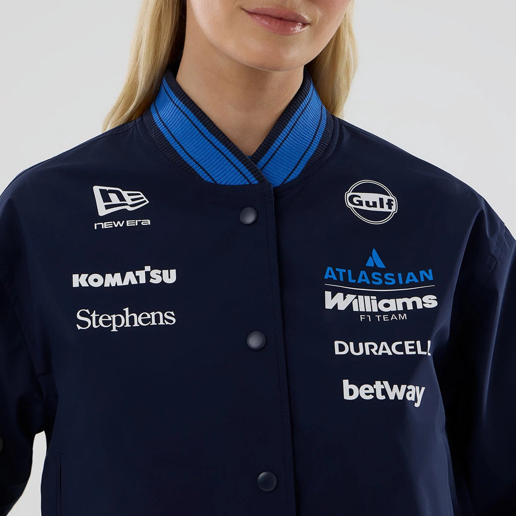 Women's Williams Navy Varsity Jacket