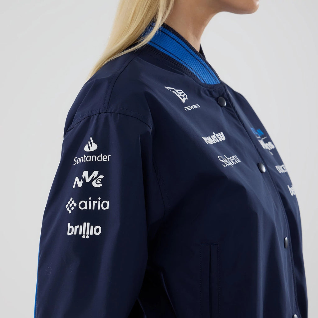Women's Williams Navy Varsity Jacket