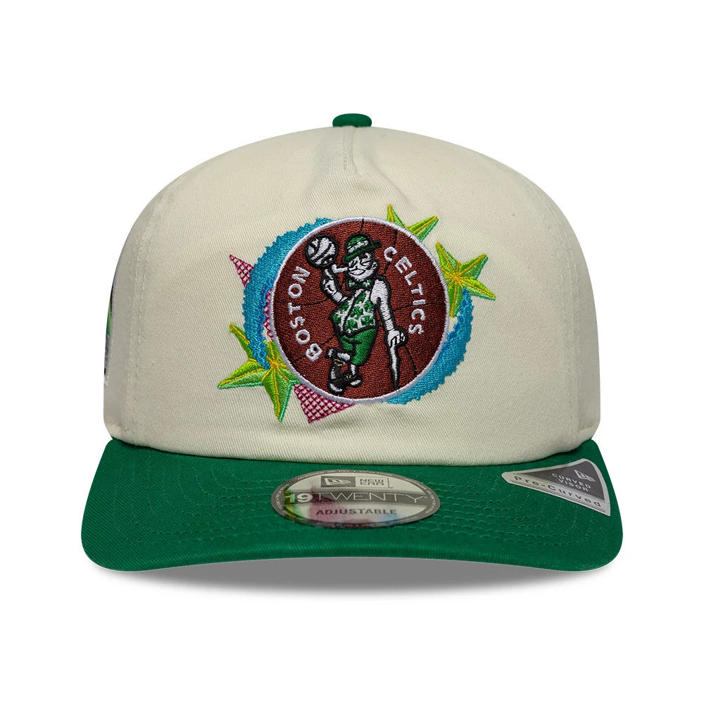 Boston Celtics NBA Hardwood Classics Cream & Green 19TWENTY Adjustable Cap