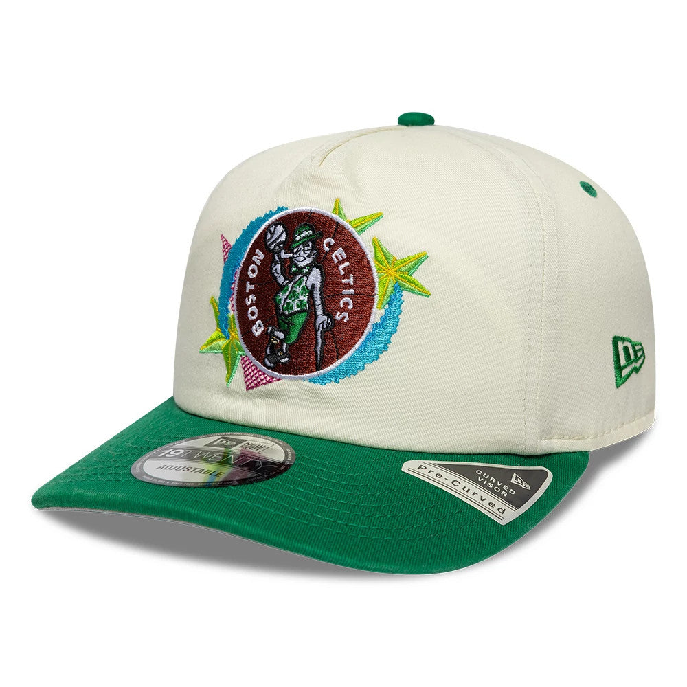 Boston Celtics NBA Hardwood Classics Cream & Green 19TWENTY Adjustable Cap