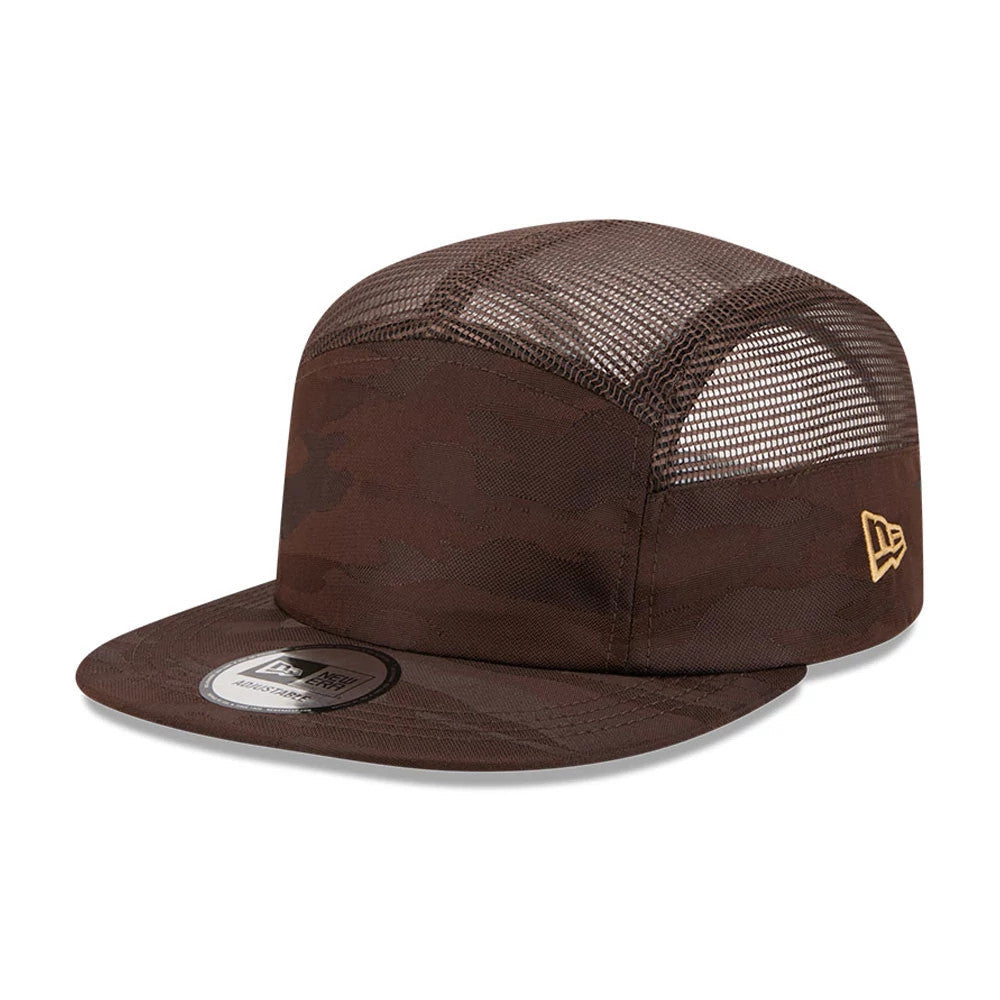 New Era Elevated Basics Woodland Camo Camper Cap