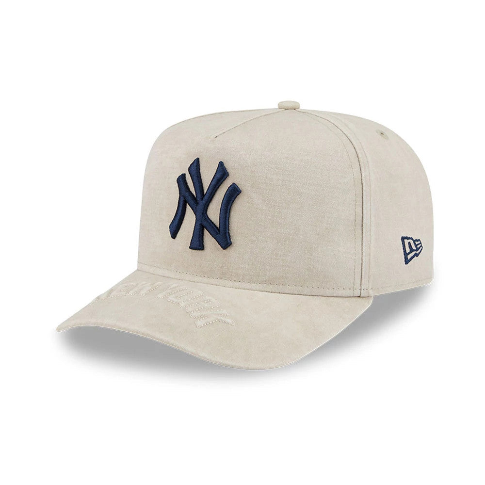 New York Yankees MLB Light Beige 9FIFTY A-Frame Snapback Adjustable Cap