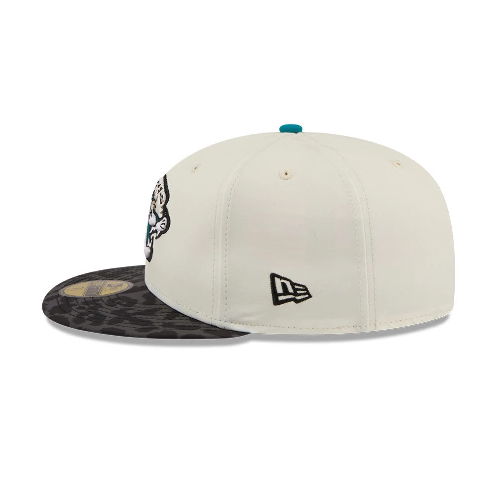 Jacksonville Jaguars NFL Rivalry 2026 White & Jaguar Print 59FIFTY Fitted Cap