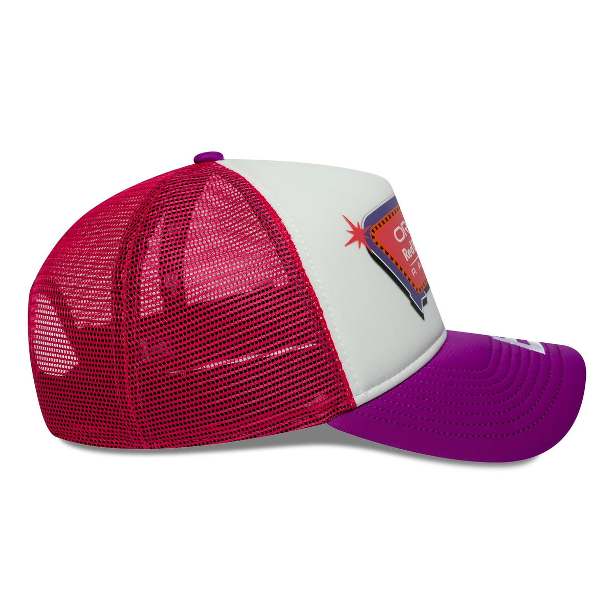 Red Bull Racing Vegas Race Special Isack Hadjar White 9FORTY A-Frame Trucker Adjustable Cap