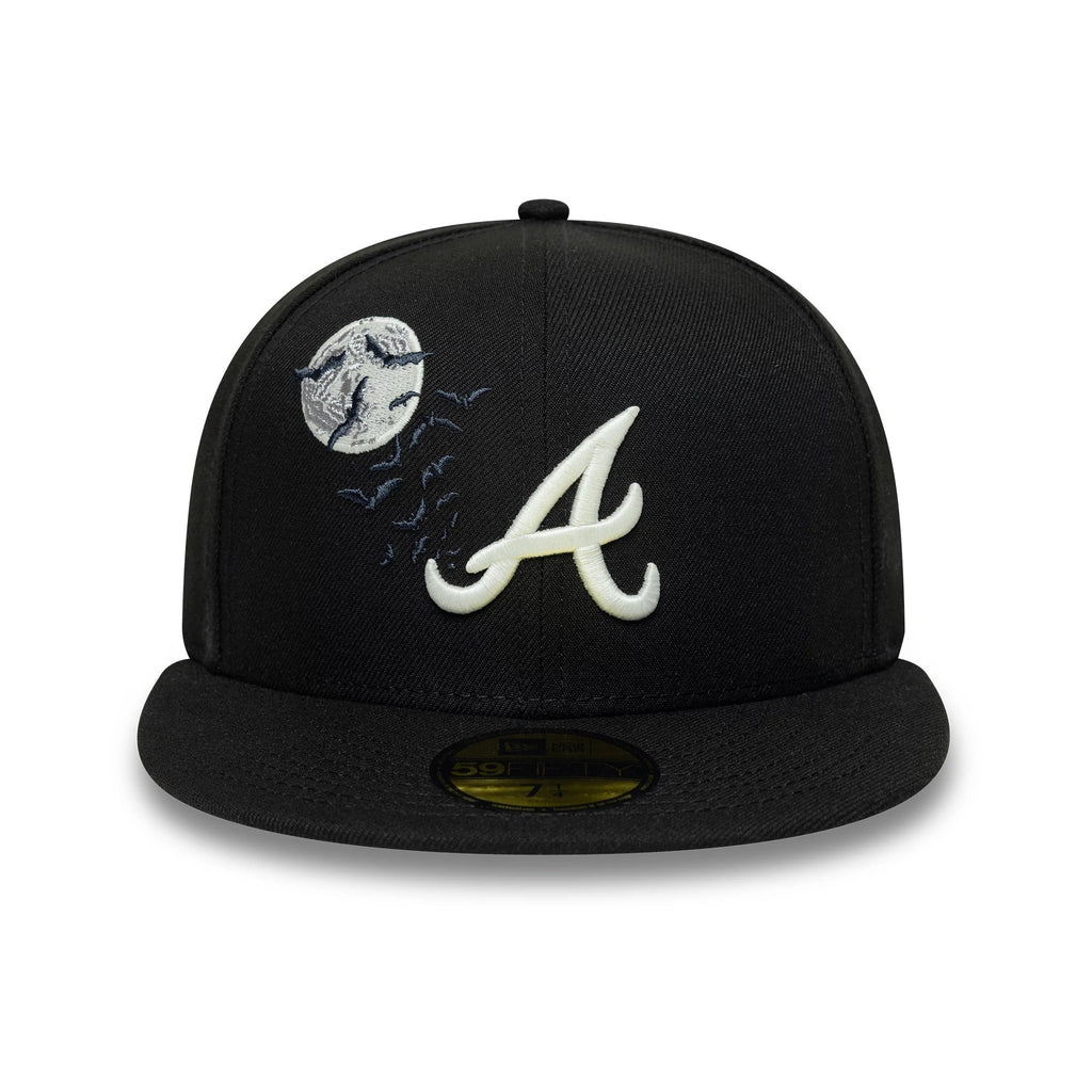Atlanta Braves MLB Bats Black 59FIFTY Fitted Cap