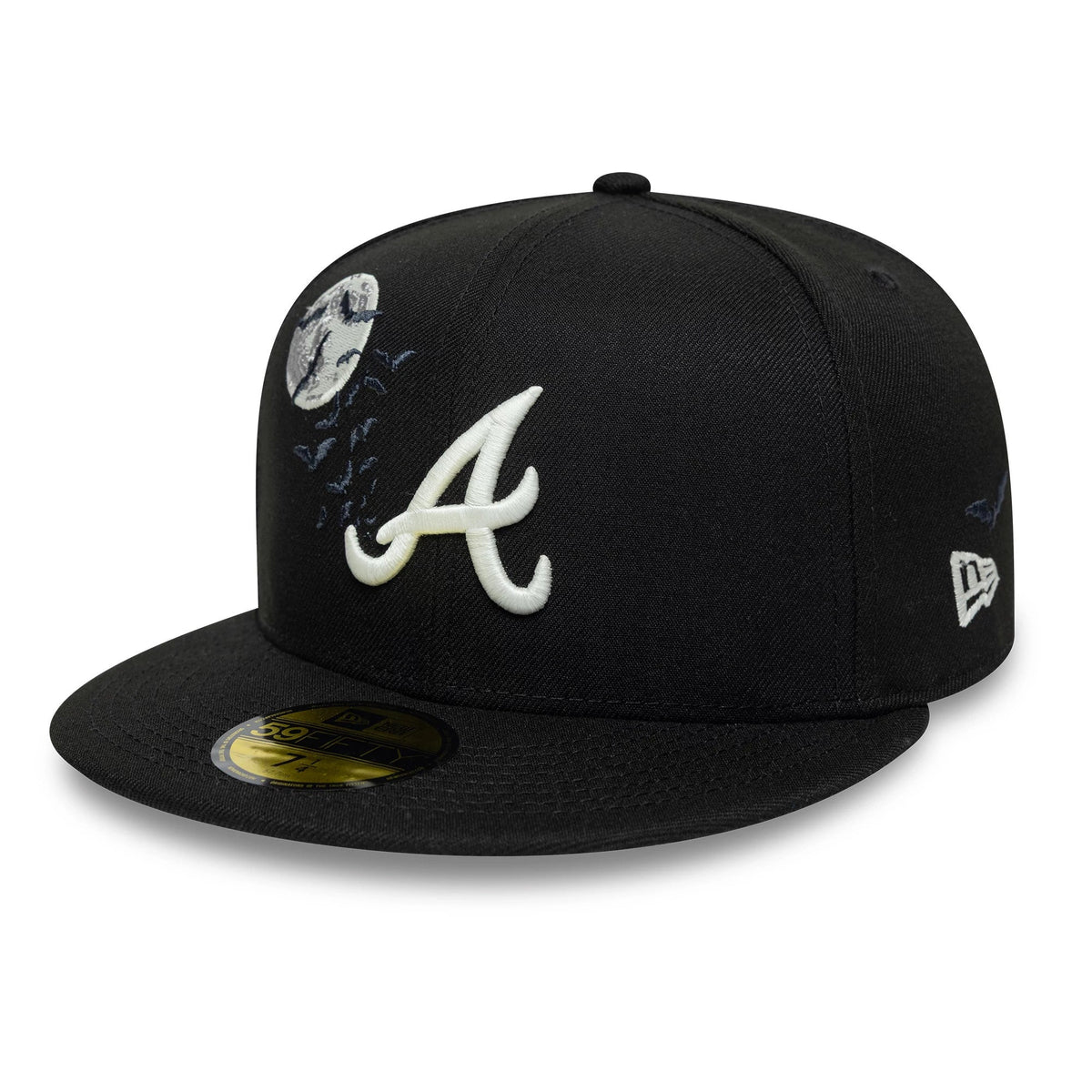 Atlanta Braves MLB Bats Black 59FIFTY Fitted Cap