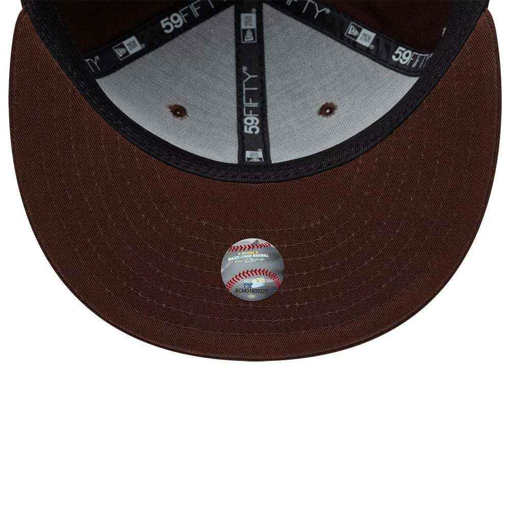 New York Yankees MLB Floral Dark Brown 59FIFTY Fitted Cap