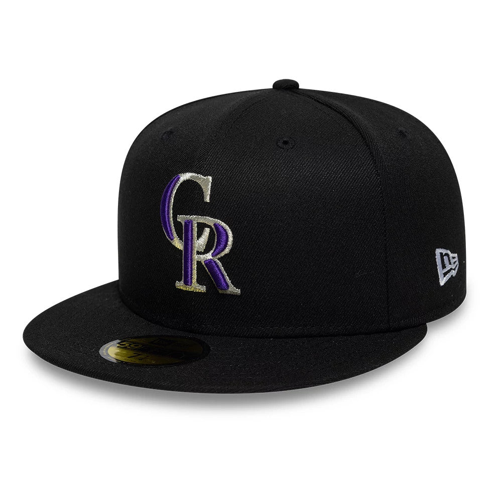 Colorado Rockies MLB Cooperstown Black 59FIFTY Fitted Cap