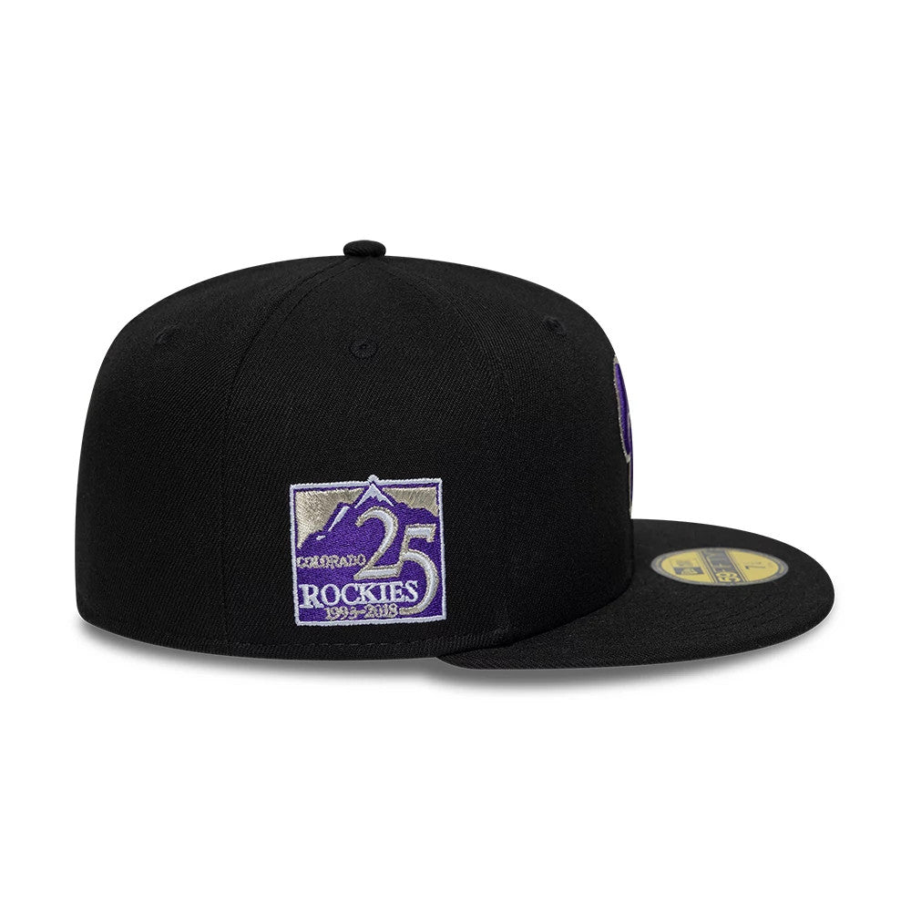 Colorado Rockies MLB Cooperstown Black 59FIFTY Fitted Cap