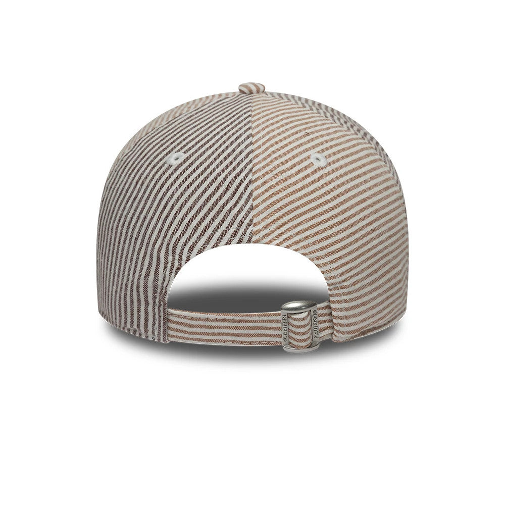New Era Stripe Beige & Brown 9TWENTY Adjustable Cap