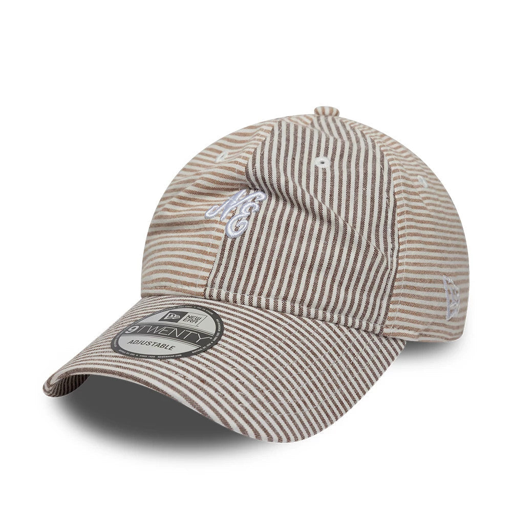 New Era Stripe Beige & Brown 9TWENTY Adjustable Cap