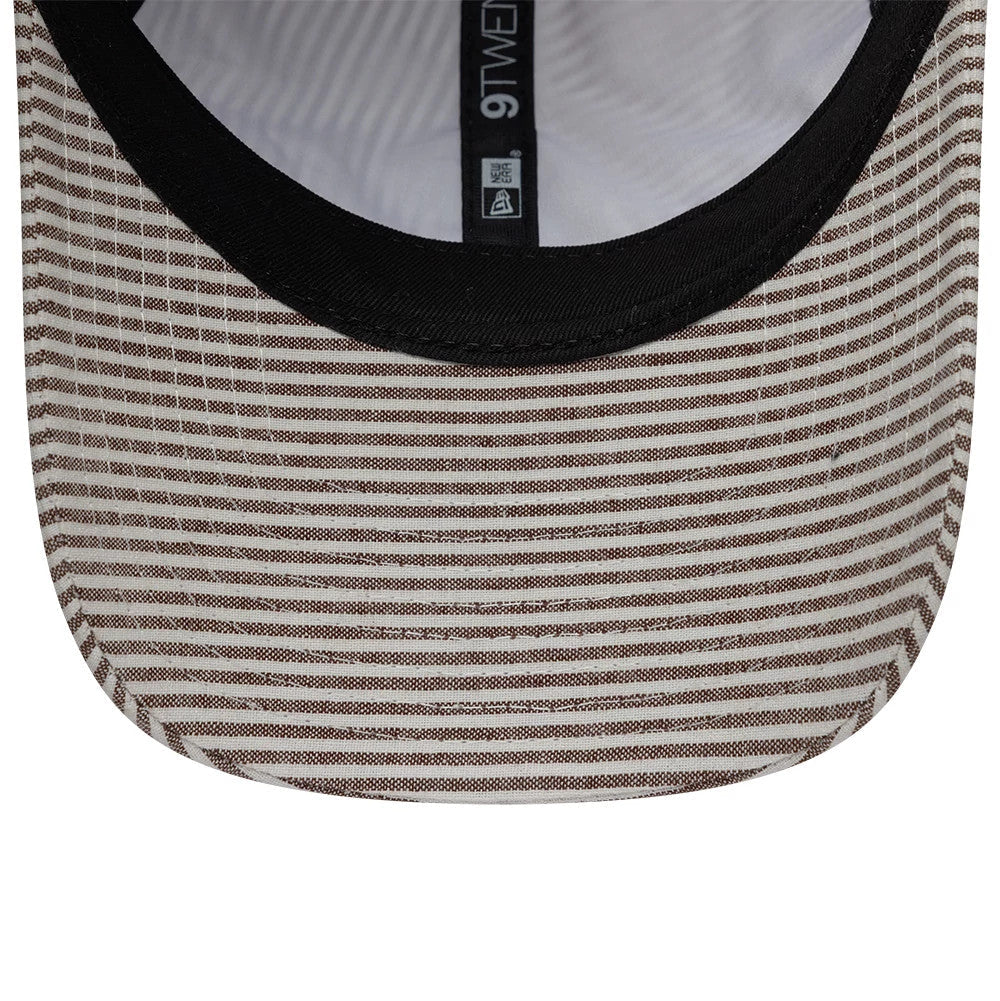 New Era Stripe Beige & Brown 9TWENTY Adjustable Cap