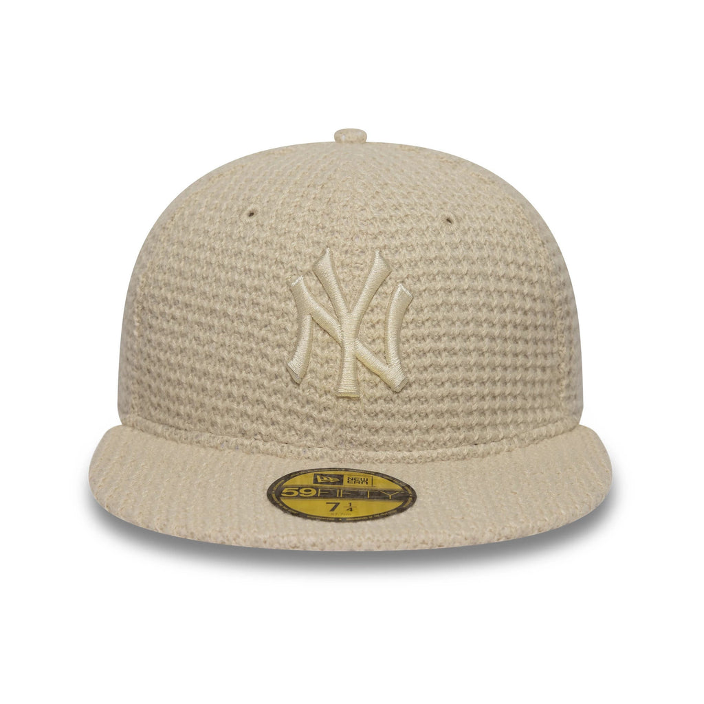 New York Yankees MLB Knitted Light Beige 59FIFTY Fitted Cap