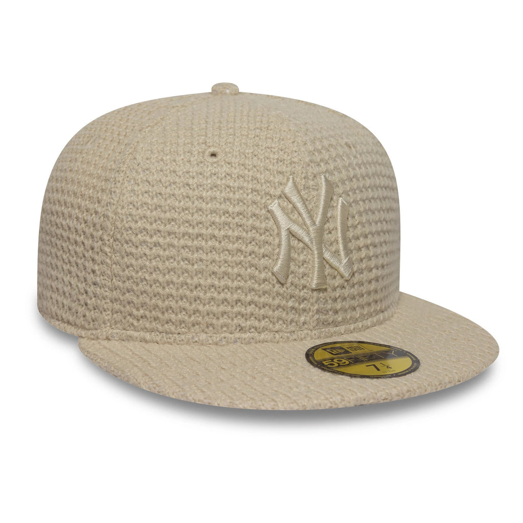 New York Yankees MLB Knitted Light Beige 59FIFTY Fitted Cap