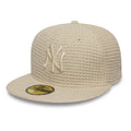 New York Yankees MLB Knitted Light Beige 59FIFTY Fitted Cap