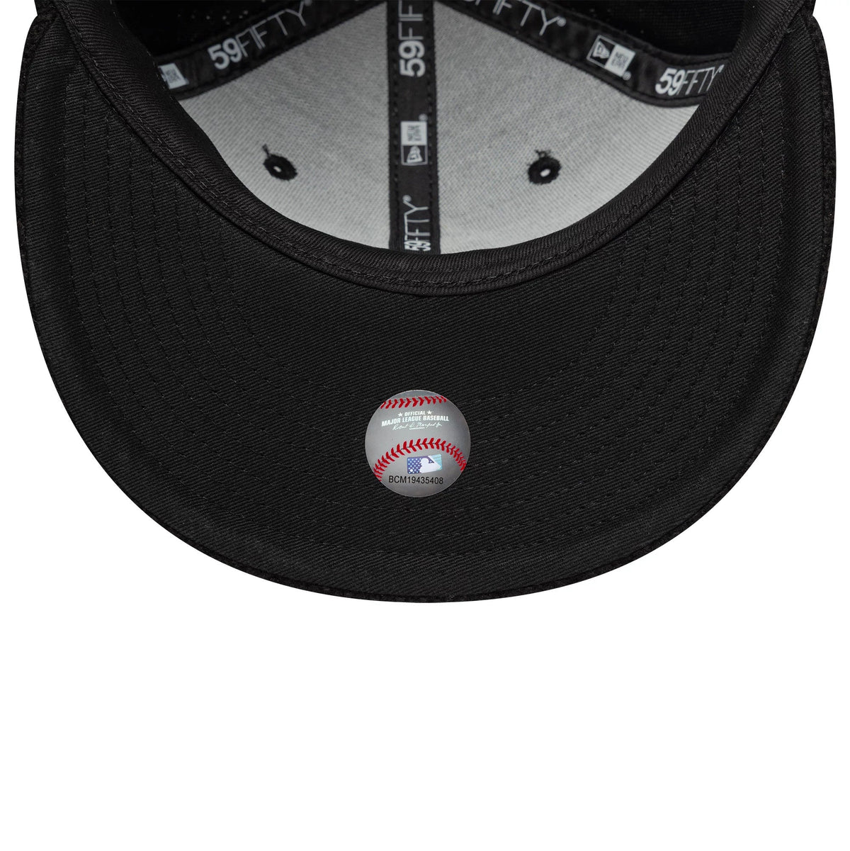 Gorra ajustada 59FIFTY de punto negra de los Chicago White Sox de la MLB