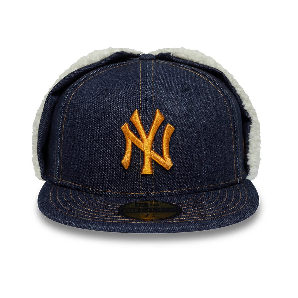 New York Yankees MLB Denim Navy Dogear 59FIFTY Fitted Cap