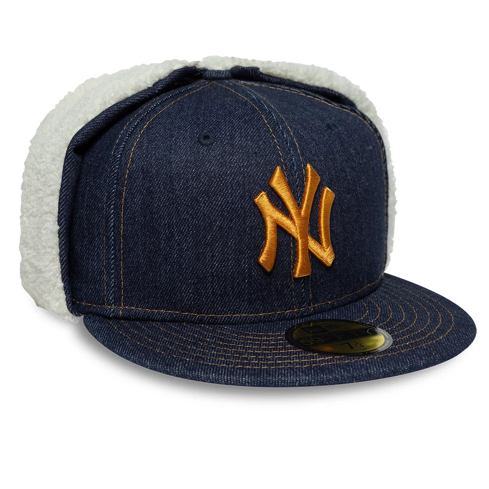 New York Yankees MLB Denim Navy Dogear 59FIFTY Fitted Cap