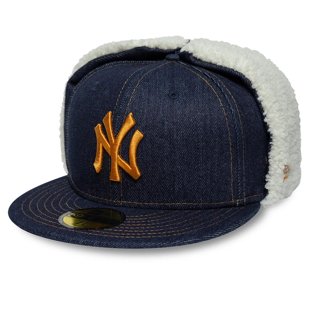 New York Yankees MLB Denim Navy Dogear 59FIFTY Fitted Cap