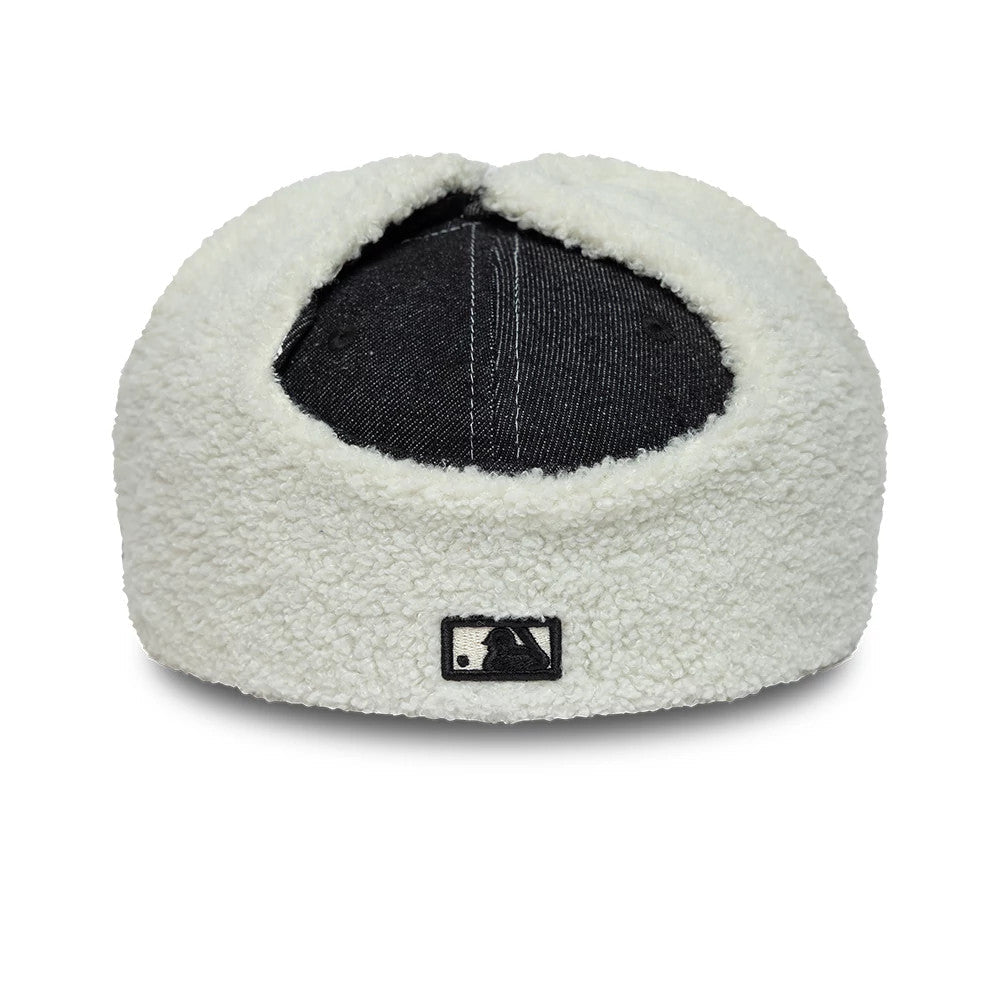 LA Dodgers MLB Denim Black Dogear 59FIFTY Fitted Cap