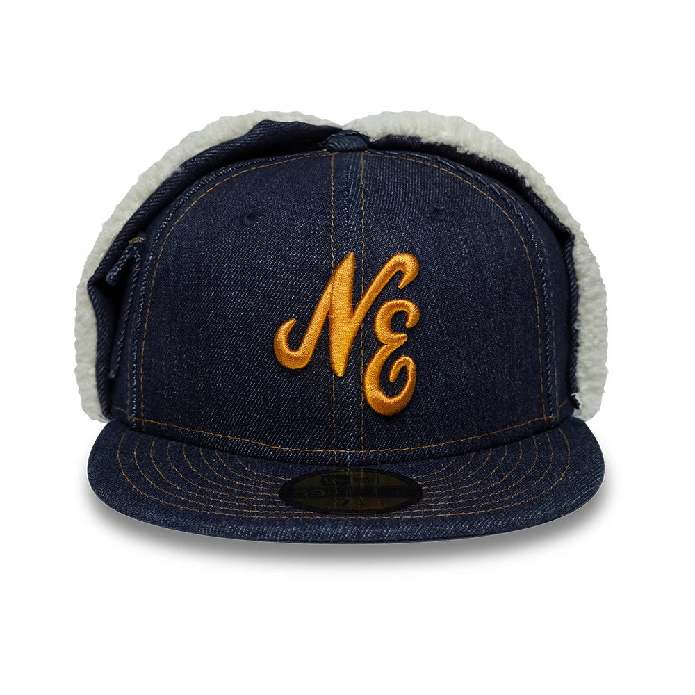 New Era Denim Navy Dogear 59FIFTY Fitted Cap