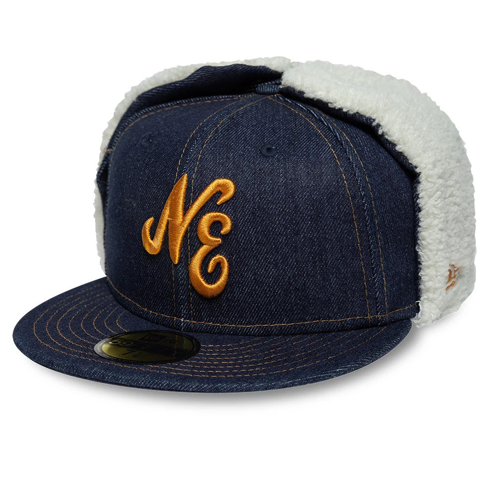 New Era Denim Navy Dogear 59FIFTY Fitted Cap