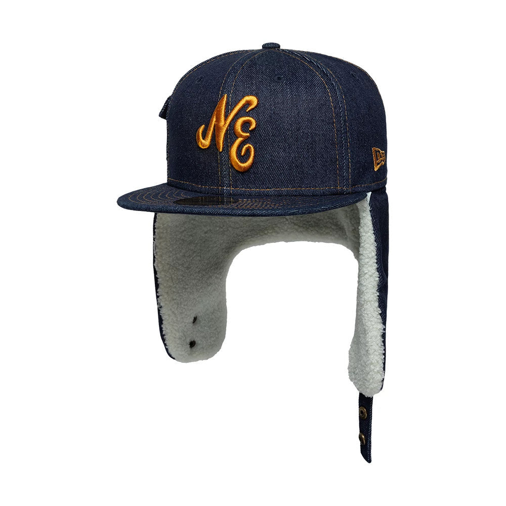 New Era Denim Navy Dogear 59FIFTY Fitted Cap
