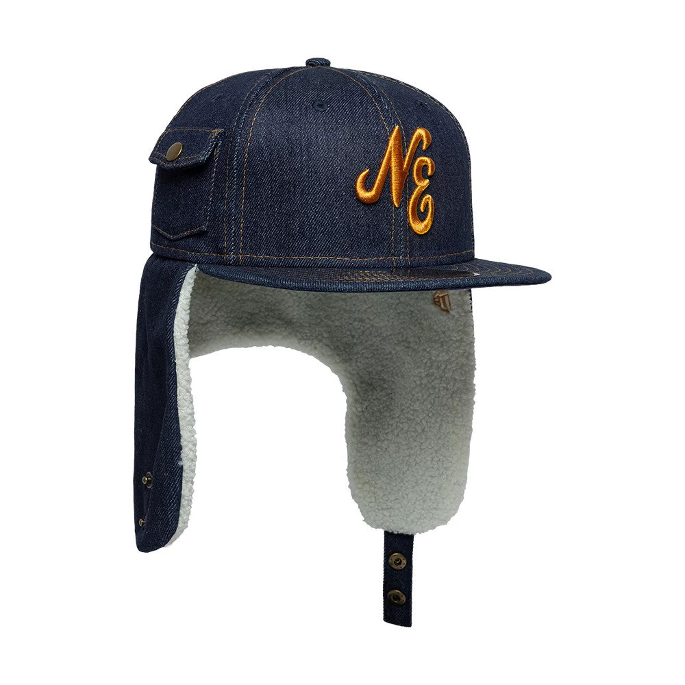 New Era Denim Navy Dogear 59FIFTY Fitted Cap