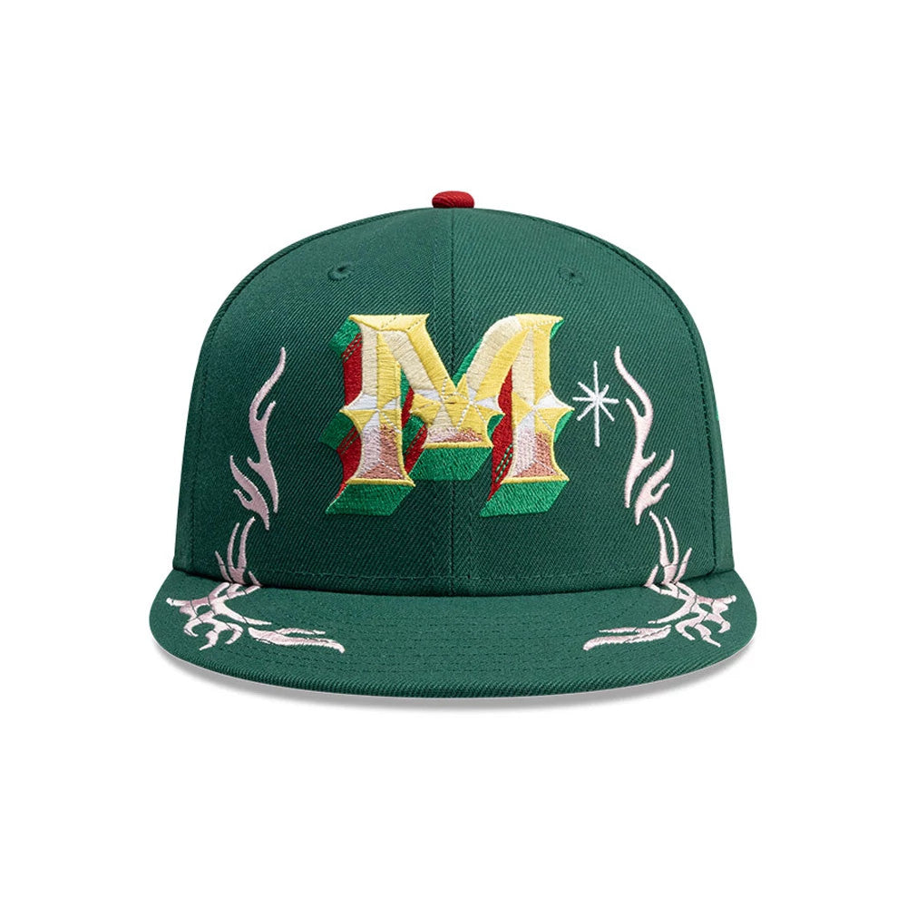 New Era Mexico Rotulos Green 59FIFTY Fitted Cap
