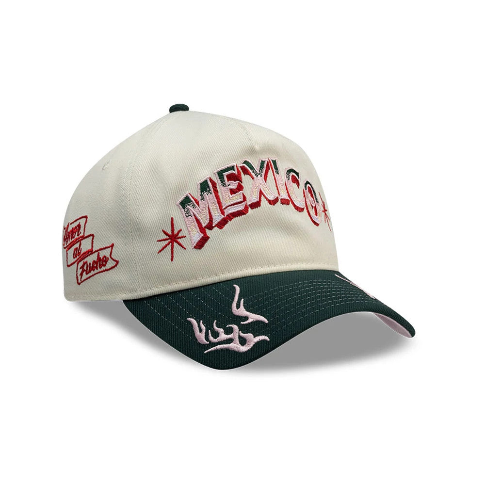 New Era Mexico Rotulos White 9FORTY A-Frame Adjustable Cap