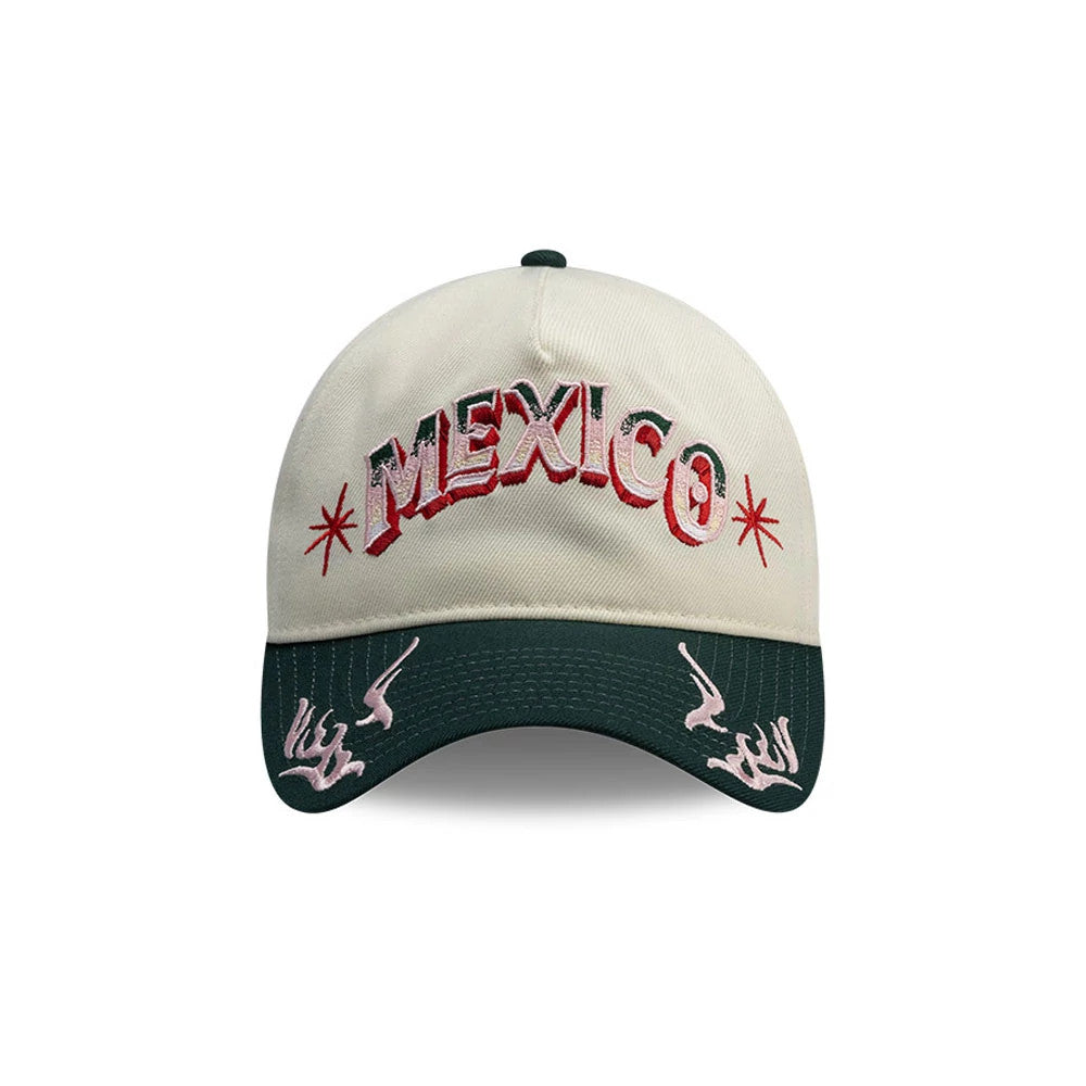 New Era Mexico Rotulos White 9FORTY A-Frame Adjustable Cap
