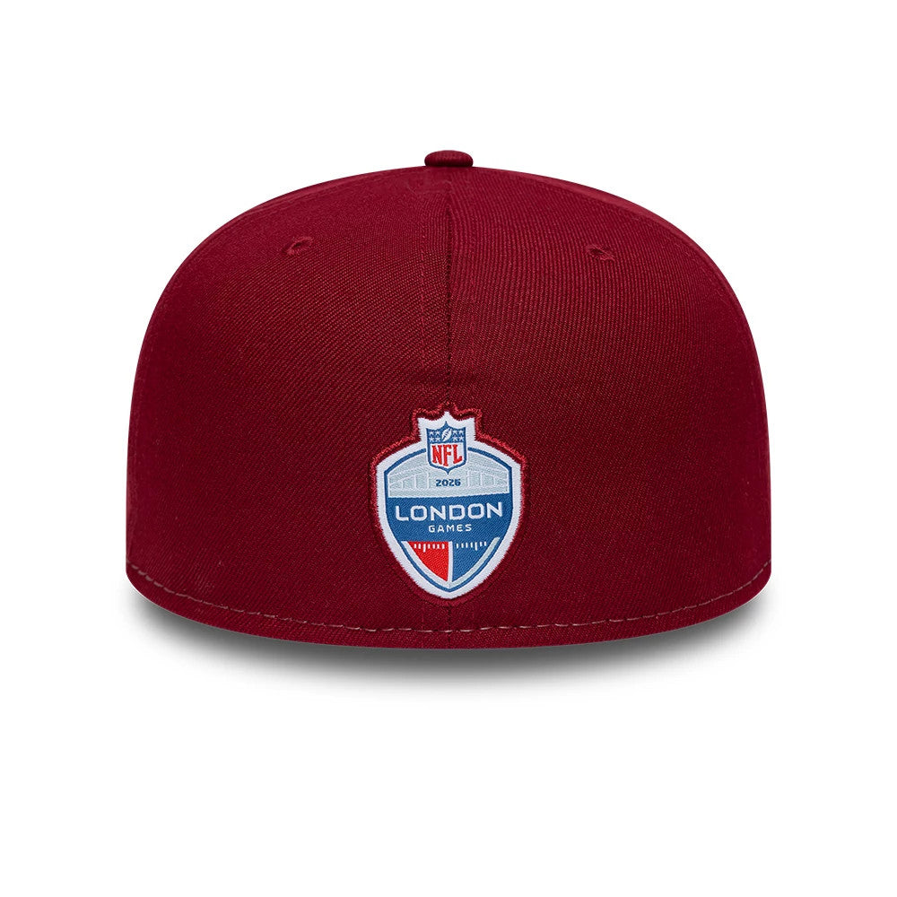 Commanders NFL International Games Dark Red 59FIFTY Fitted Cap