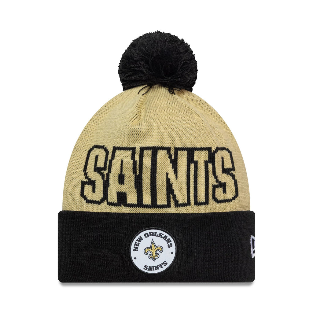 New Orleans Saints NFL International Games 2026 Paris Light Beige Cuff Knit Beanie Hat
