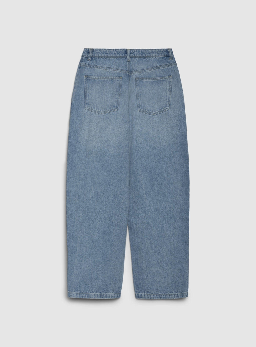 Light Denim Plain Baggy Jeans