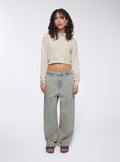 Blue Dyed Baggy Jeans