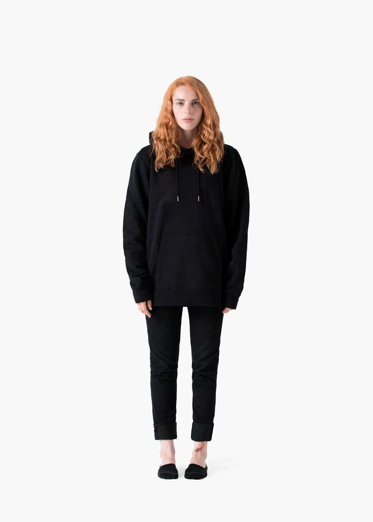 Organic cotton hooded sweatshirt