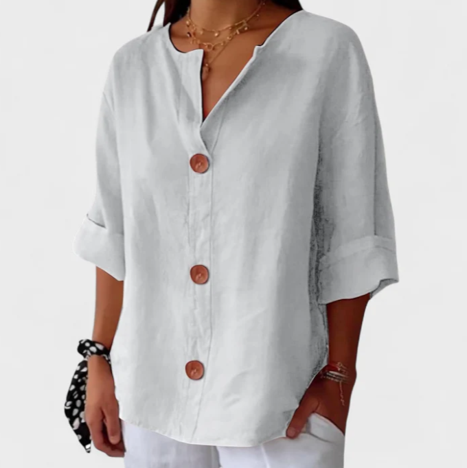 Linda | Blusa Casual de Lino
