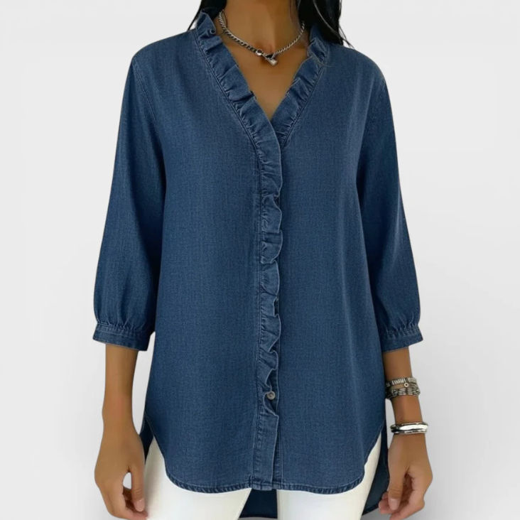 Mónica | Blusa Elegante con Volantes