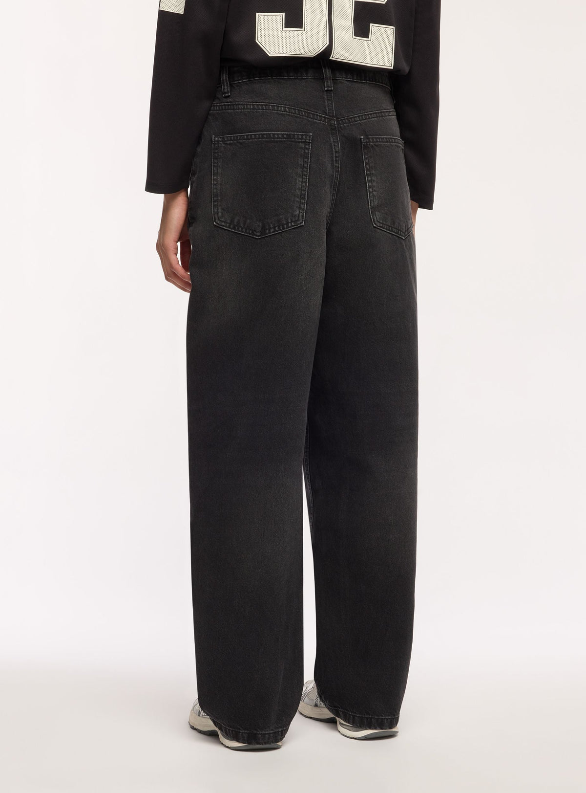 Black High-Rise Baggy Jeans