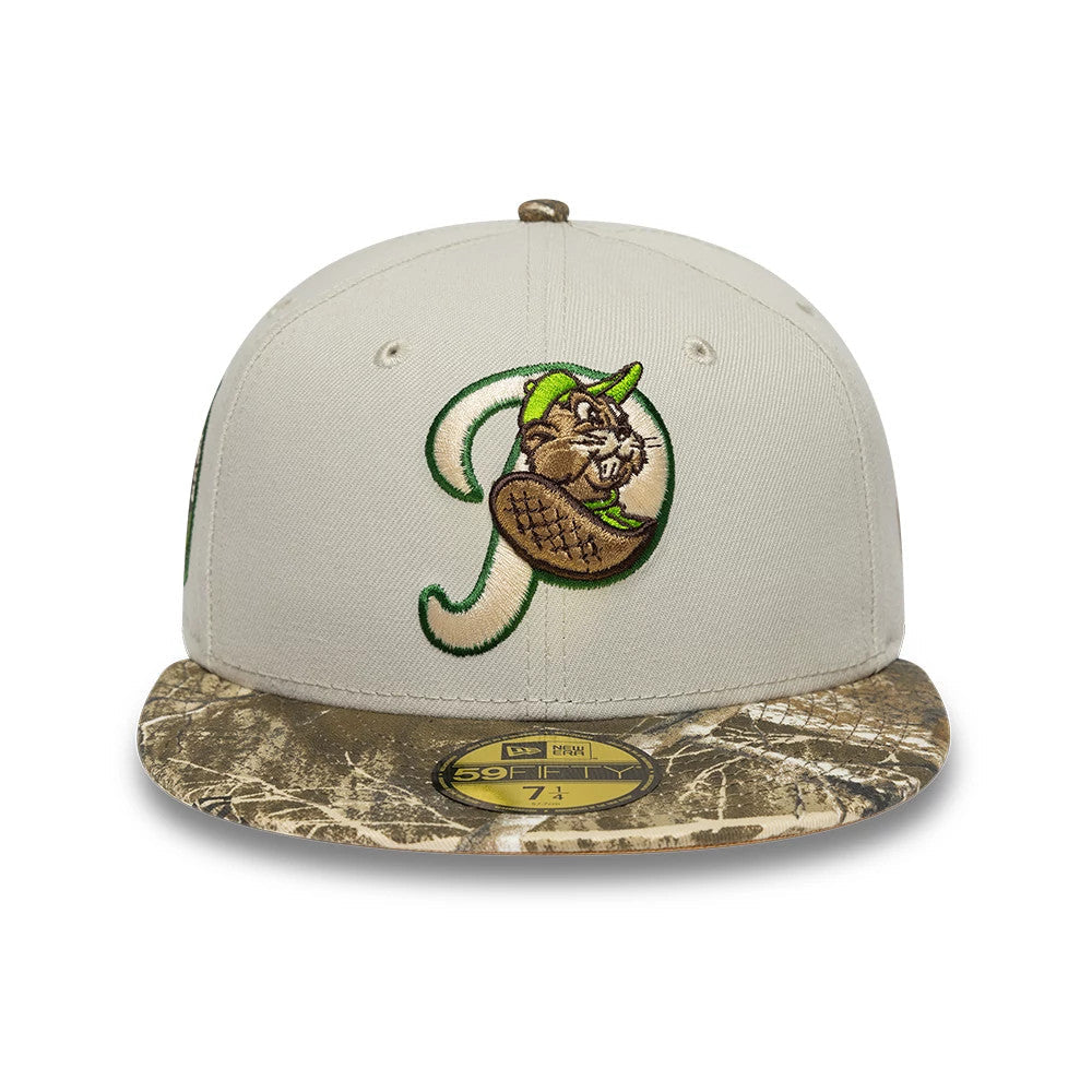Portland Beavers MiLB Hometown Beige 59FIFTY Fitted Cap