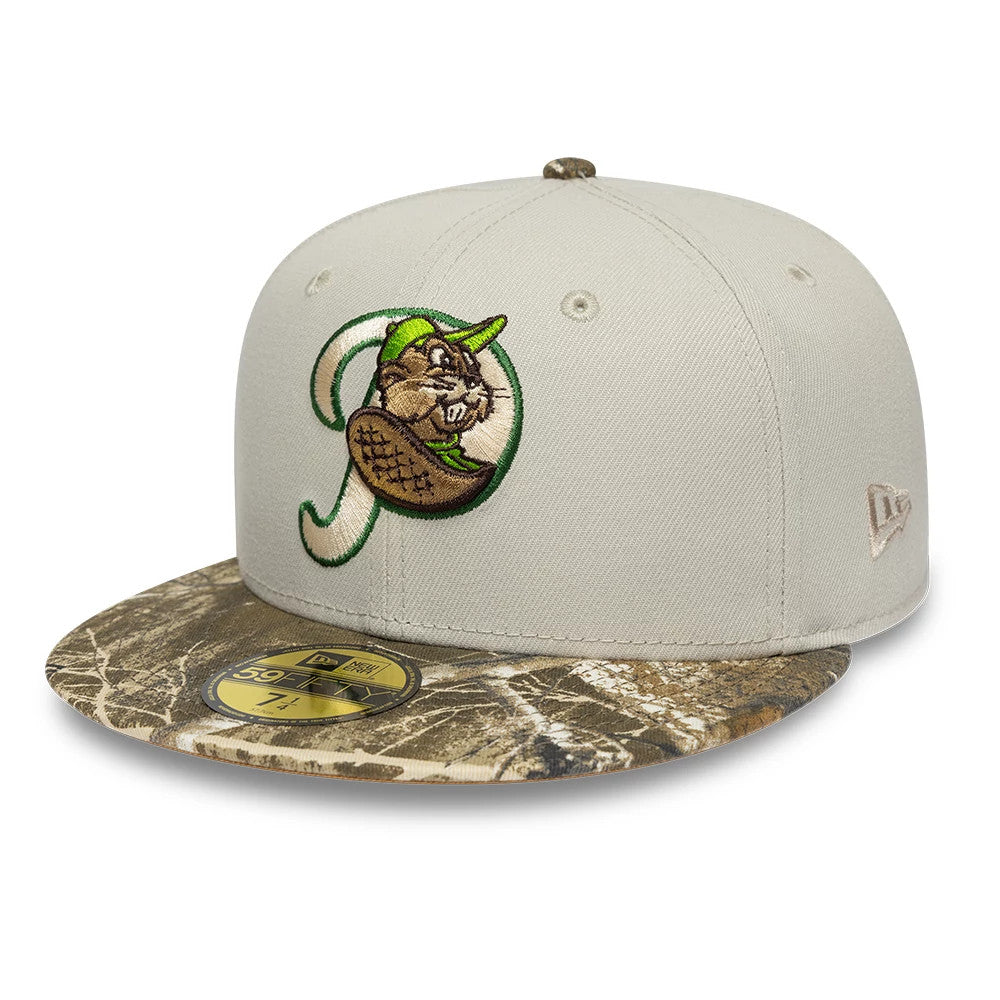 Portland Beavers MiLB Hometown Beige 59FIFTY Fitted Cap