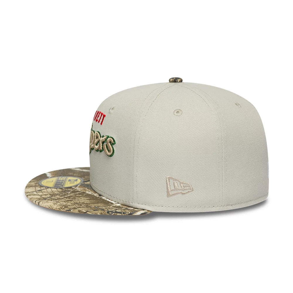 Gwinnett Stripers MiLB Hometown Sidepatch Beige 59FIFTY Fitted Cap