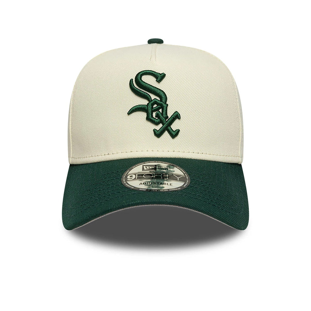 Chicago White Sox Chrome White And Dark Green 9FORTY A-Frame Adjustable Cap