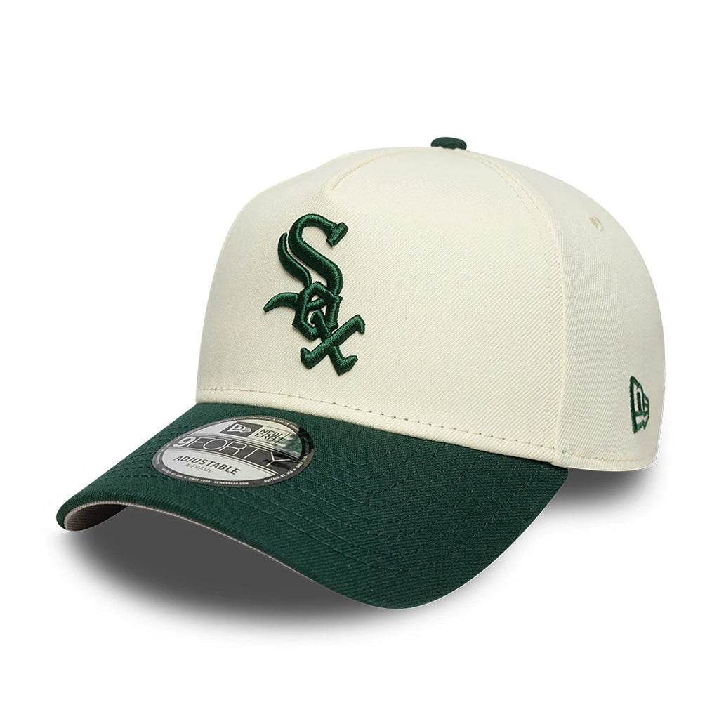 Chicago White Sox Chrome White And Dark Green 9FORTY A-Frame Adjustable Cap